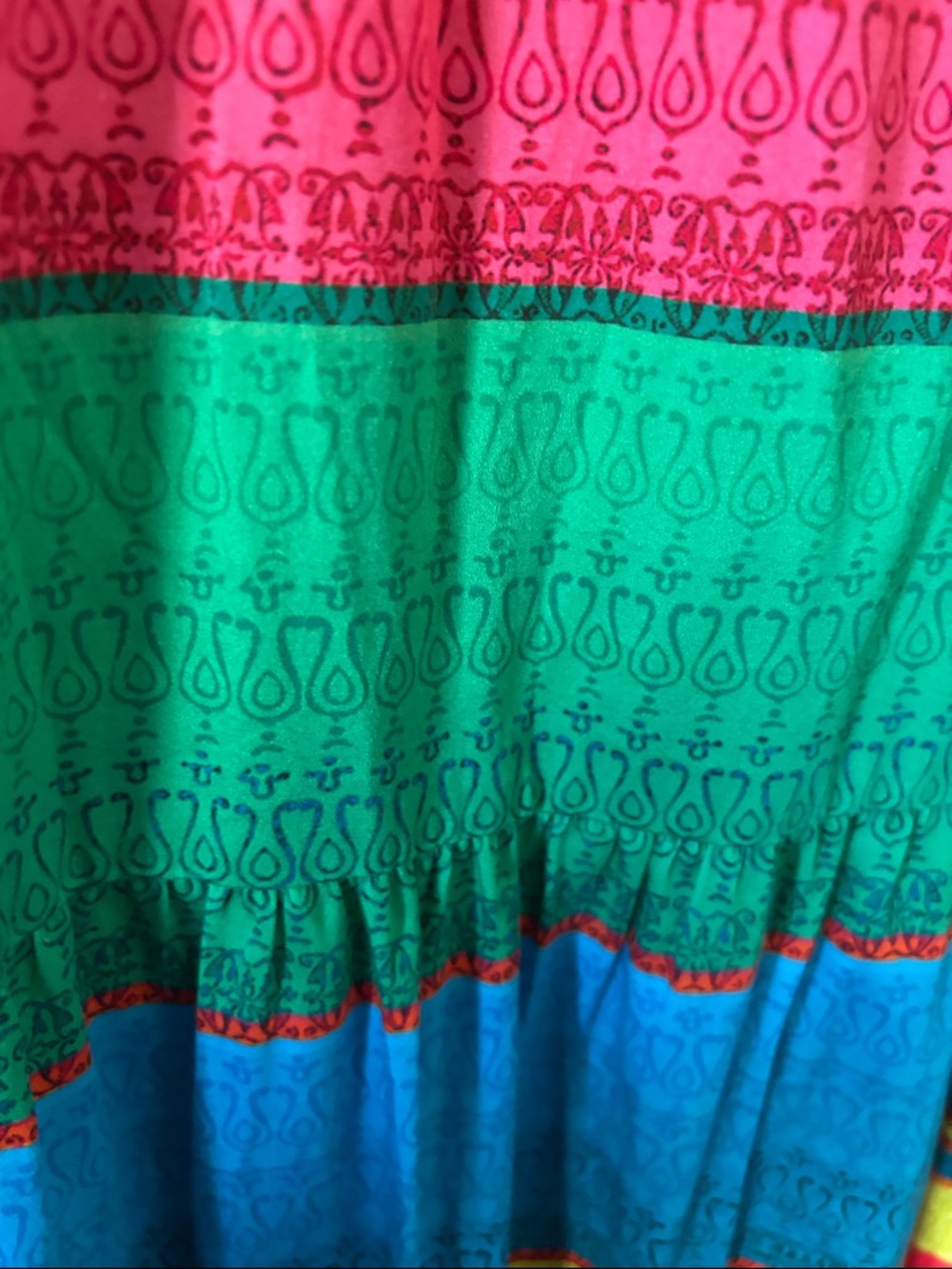 Colorblock Halter Maxi Dress in Bright Multi-Stripe - Picture 4 of 13
